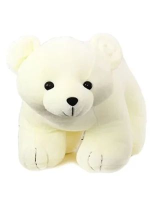 Polar Bear Stuffed Soft Plush Animal Toy for Kids Boys & Girls Birthday Gifts (Color: White Length 30 cm)