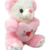 SweetLove You Heart Teddy Stuffed Soft Plush Animal Toy for Kids (Height 18 cm Color: Pink)