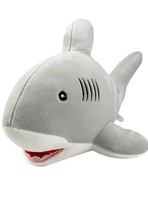 Ocean Shark Super Soft Stuffed Plush Animal Toy for Girls & Boys Kids Babies Birthday Gift (Length 35 cm Color: Grey)