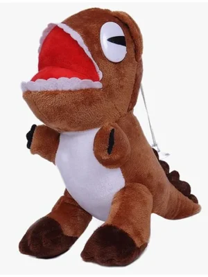 Small Size Dinosaur Soft Toy for Kids Brown Height 18 cm
