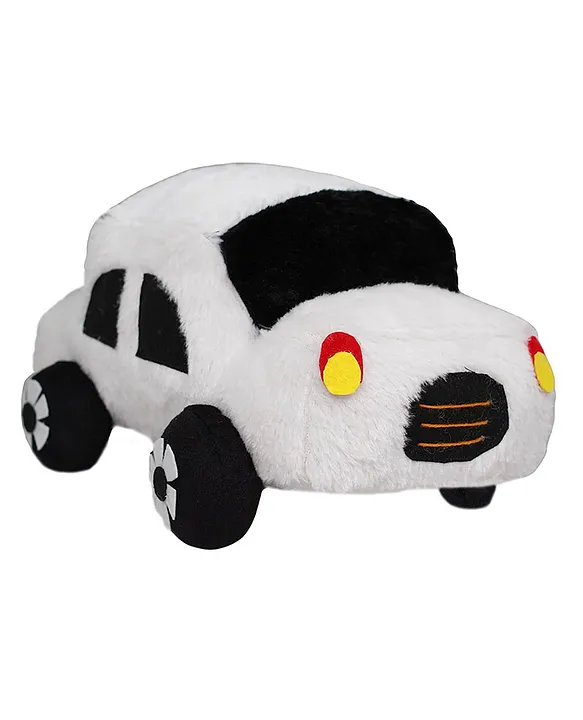 Car Soft Stuffed Plush Toy for Kids Boys & Girls Birthday Gifts (Color: Black and White Length 30 cm)