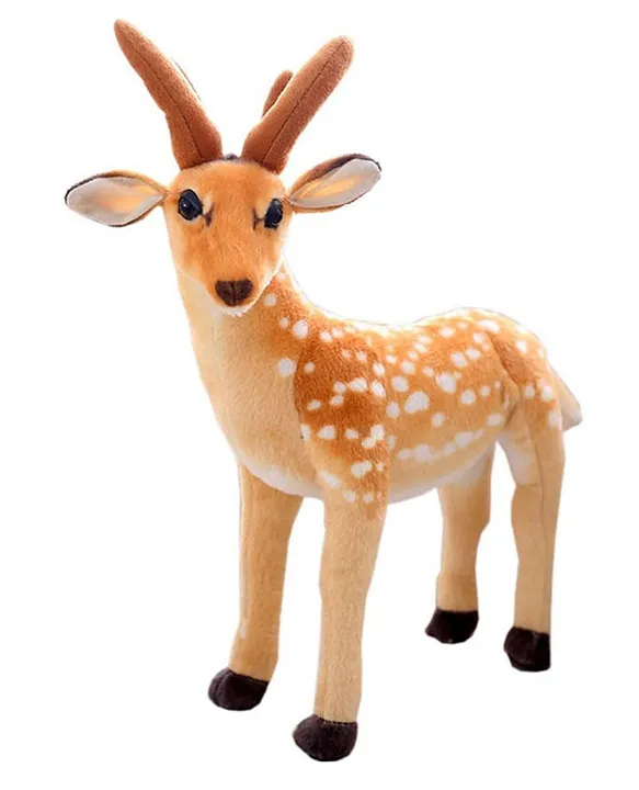 Standing Deer Soft Stuffed Plush Animals Toy for Kids Birthday Gift (Size: 40 cm; Color: Brown)
