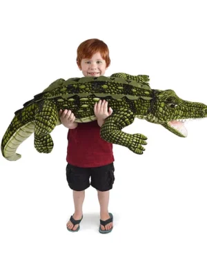 Crocodile Soft Stuffed Plush Animal Toy for Kids Boys & Girls Birthday Gift Green Height 92 cm