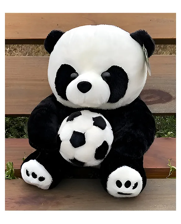 Panda with Ball Soft Stuffed Plush Animal Toy for Kids Boys & Girls Birthday Gifts (Color: Black & White Size: Height 25 cm)