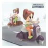 SANJARY Sanjary Friction Powered Cartoon Scooter with Cute Girl Doll Rider color design may vary