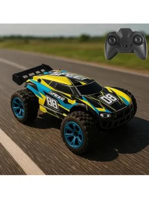 TINYBERG Speedster Remote Control Speed Car High Speed With Rechargeable BatteryGifting Car for 4 years + Kids BIS Certified Blue Thunderbolt