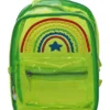 Ji & Ja Ji and Ja Transparent School Backpack Waterproof Backpack for Work Travel School Bag (green) 11 inch