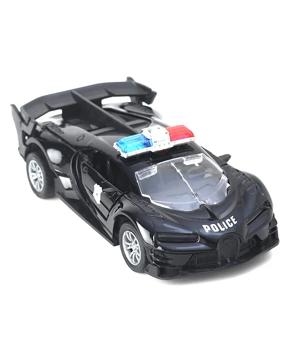 KIDS FUN Toys 1:32 Die Cast Police Car Toy Navy Blue