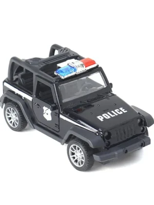 KIDS FUN Toys DieCast Police Car Blue