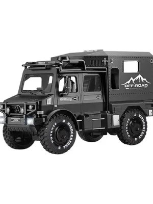 FunBlast Off Road Military Truck Toy with Light & Sound for Kids Black