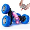 SANJARY Sanjary High Speed 4WD RC Stunt Racing Car Rechargeable 2.4GHz Remote Control 360° Spins and Flips Durable AllTerrain Toy for Kids color design may vary