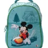 Kuber Industries SchoolCollege Bag Disney Surf Mickey Backpack for Boys and Girls 1 Compartment Backpack for Travel Water Resistant Bookbag Bag for Daily Routine Large Sea GreenHeight 17 Inch