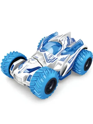 NEGOCIO 4WD Monster Truck Toys for KidsStunt Truck Car Toy with 360 Degree Rotation Big Rubber Tires for Push & Go 4wd Monster Truck Cars for Boys & Girls Pack of 1 Color May Vary