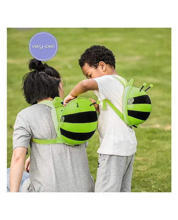 Very Peri Cute Buzzy Bee Face Backpack for Kids Girls Boys Toddler Backpack Preschool Nursery Travel Bag Lemon Green Height 11 Inch