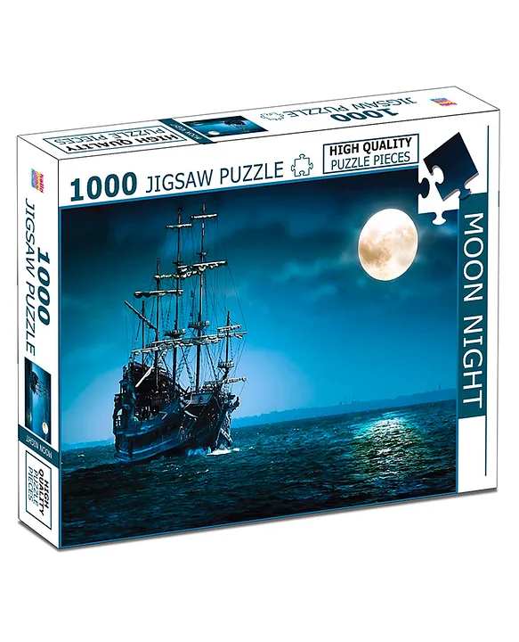 Hello Friends Moon Night Jigsaw Puzzles 1000Piece for Kids and Childrens Educational Challeging Brain Booster Gifts Fun and Creative Game All Country Name with Capitals Ages 9+ (1000 Pcs)