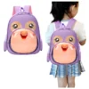 Bembika School Bag The Perfect Children Backpack and School Bags For Kids Compact Stylish Backpack For Kids ExceptionalQuality Kids Kindergarten Backpack and Travel Backpack (PenguinPurple) Height 11 Inches