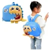 Bembika School Bag The Perfect Children Backpack and School Bags For Kids Compact Stylish Backpack For Kids ExceptionalQuality Kids Kindergarten Backpack and Travel Backpack (Small DinosaurLight Blue) Height 10 Inches