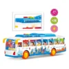 YAMAMA Musical Toy City Bus Toys For Kids Friction Public Bus Activity Toy Vehicle With Music Sounds And Lights Multicolor