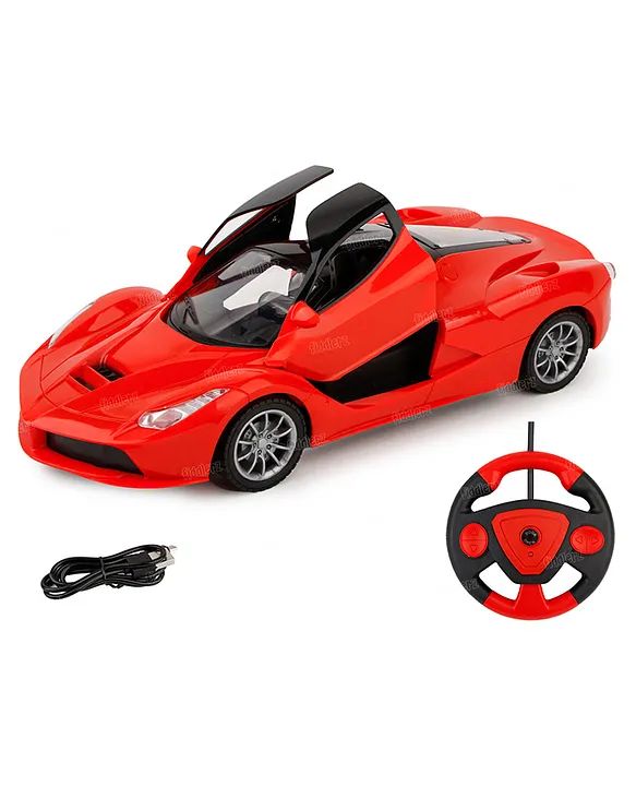 Fiddlerz Remote Control Car for Kids Rechargeable Mini RC Car High Speed Racing Car Toys for Kids 5 Years+(Red)