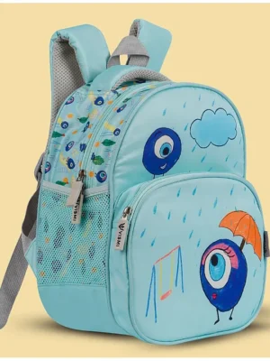 VISMIINTREND Preschool School Bag for Baby Kids Small Cute Bags for Girls/Boys Sky Blue Height 13 Inch