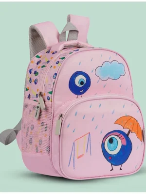 VISMIINTREND Preschool School Bag for Baby Kids Small Cute Bags for Girls/Boys Pink Height 13 Inch