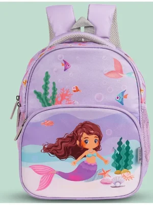VISMIINTREND Preschool School Bag for Baby Kids Small Cute Bags for Girls/Boys Purple Height 13 Inch