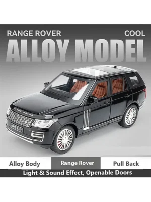 ADKD 1:24 Scale Die Cast Range Rover Car Model Metal Car with Openable Doors & Pull Back with Sound and Light (Colour May Vary/ Random Color)