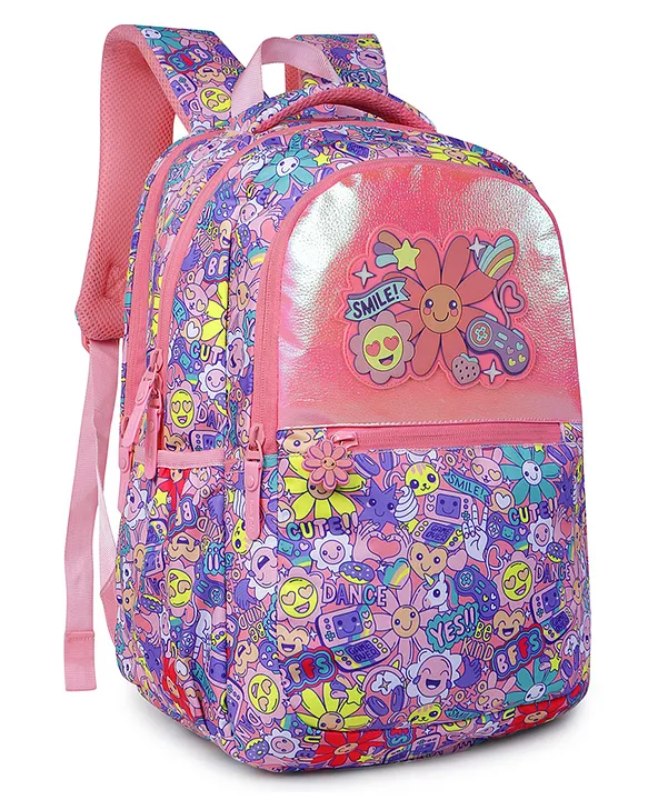 Beauty Girls Smiley_1630school Baglarge Sizetution Bag College Backpackkids Bagfor Girls & Women Water Resistant Bag 32l School BagHeight 18 Inches