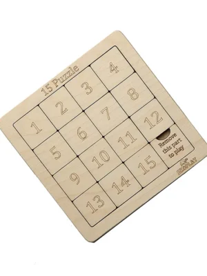 Wooden 15 Puzzle Board Game