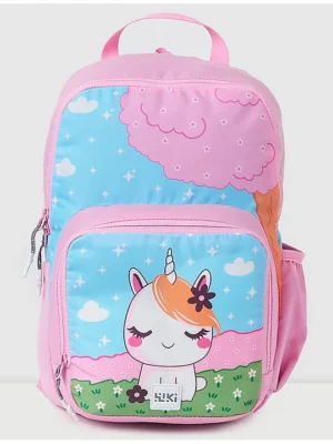 Wildcraft Champ Backpack Unicorn Print Pink Height 14 Inches
