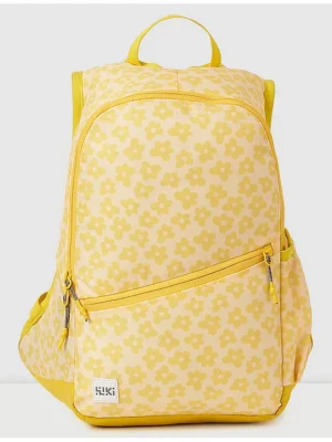 Wildcraft Wiki Squad with Pouch Floral Print Yellow Height 16 Inches