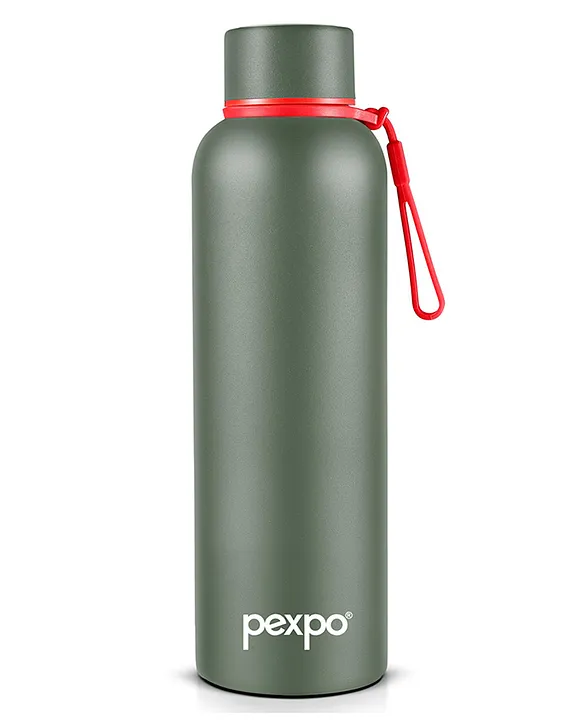 Bravo Hot & Cold Stainless Steel Water Bottle Vacuum Insulated FlaskISI Certified 700 ml Military Green Office Home GymAdults