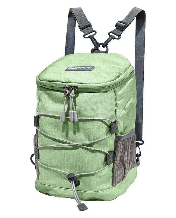 FunBlast Mini Travel Trekking Backpack for Kids Boys & Girls Crossbody Bag Green 11 Inches