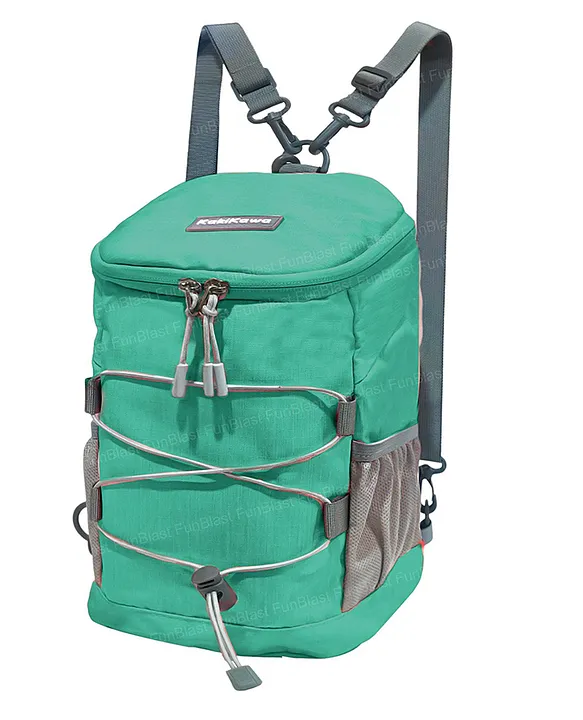 FunBlast Mini Travel Backpack for Kids Preschool Tuition Bag Crossbody Bag Green 11 Inches