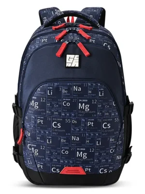 Gear Educator Backpack 17"/31L Medium Water Resistant School/Casual Backpack for Kids Boys/Girls (NavyRed)