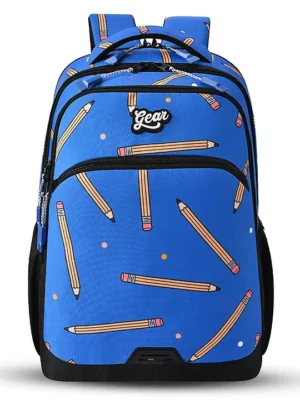 Gear Shuffle Backpack 17"/31L Medium Water Resistant School Bag/Casual Backpack/Daypack/Travel Backpack/Kids Bag for Boys/Girls (BlueBlack)