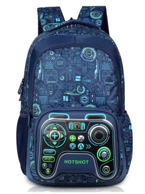 Hotshot Bags Gamer_1446school Bag3d Designtution Bagwater Resistant Bagkids Bagfor Boys & Girls32 Liters School Bag for Boys Height 17 Inches