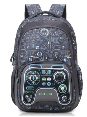 Hotshot Bags Gamer_1446school Bag3d DesignTution BagWater Resistant BagKids BagFor Boys & Girls32 Liters School Bag For Boys