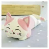 Sleeping Cat Soft Stuffed Plush Animal Toy for Kids Boys & Girls (Size: 45 cm Color: Pink)