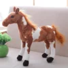 Standing Horse Soft Stuffed Plush Animal Toy for Kids Boys & Girls Birthday Gifts (Color: Brown & White Size: 55 cm)