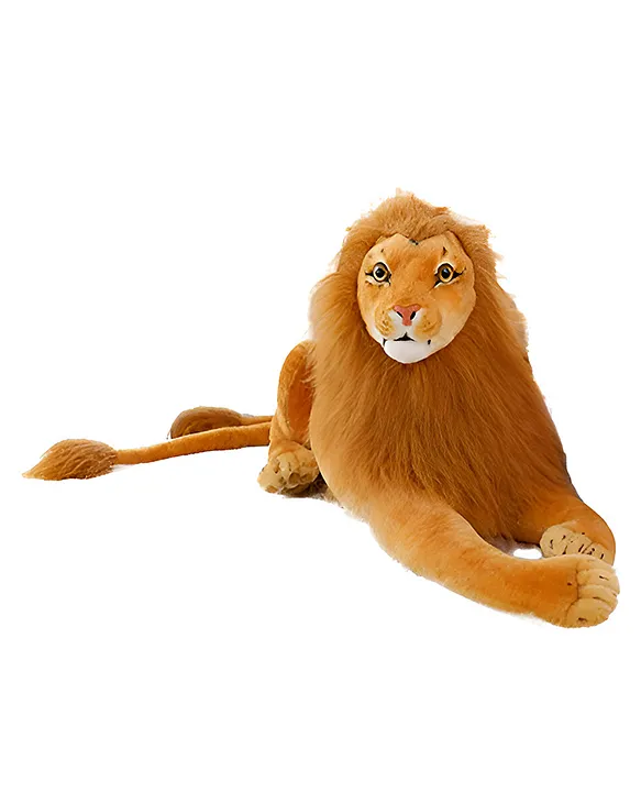 Lion Soft Stuffed Plush Animal Toy for Kids Boys & Girls Birthday Gifts (Size: 60 cm Color: Brown)