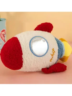 Rocket Soft Stuffed Plush Toy for Kids Boys & Girls Birthday Gifts (Size : 20 cm Color: Red)