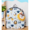 Rosada Blue Lion Printed Backpack for Kids With Matching Keychain hanging Waterproof Trendy and Spacious Kids Backpack Stylish Bag for Kids Small(10 Inches)