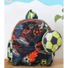 Rosada Soccer Printed Backpack for Kids With Matching Keychain hanging Waterproof Trendy and Spacious Kids Backpack Stylish Bag for Kids Large(13 Inches)