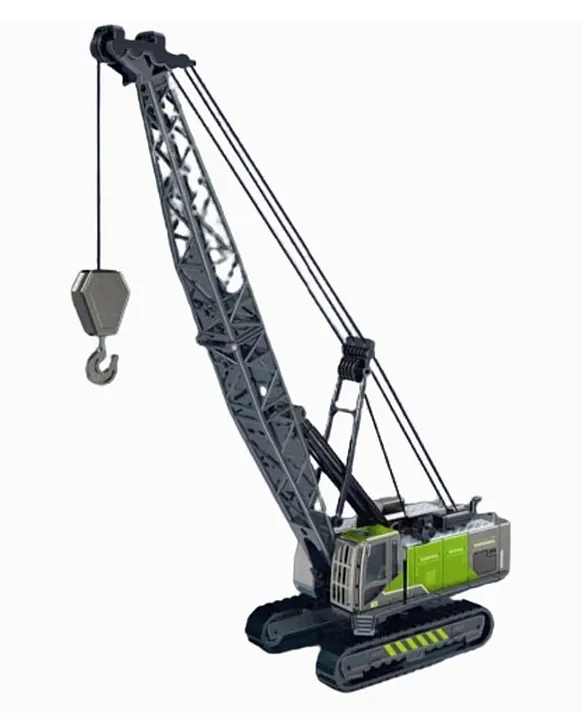 YAMAMA 1:55 Diecast Metal Tower Crane Construction Vehicle Friction Powered Toys For Kids With All Moving Parts Kids Development Toys Multicolor