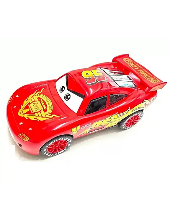 YAMAMA Amazing McQueen Car Pull Back Toys For Kids with Lights And Sounds DieCast Racing Metal Cars Toys High Speed And Unbreakable Toy Multicolor