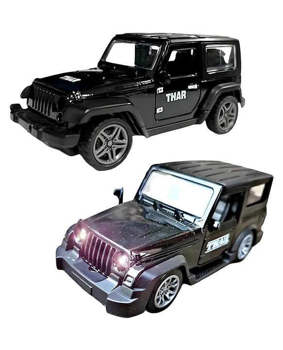 NEGOCIO Metal Thar Toy Car 1:32 Diecast Pull Back Model Car with Light & Sound Toy Vehicle Cars for Kids PACK OF 1 COLOR MAY VARY