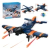 NEGOCIO 3in1 Jet Plane to Helicopter orSpeed Bomber Fighter Educational Toy Building Kit PACK OF 1 COLOR MAY VARY