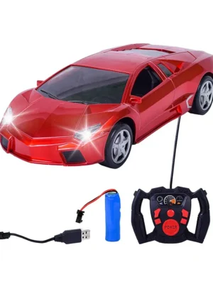 SANJARY Rechargeable Remote Car for Kids 1:16 Scale Racing Car for Kids Battery Operated Sports RC Cars color design may vary