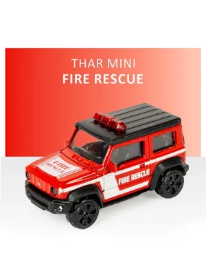 Ratnas Mini Thar Fire Rescue Die Cast Toy Car Red